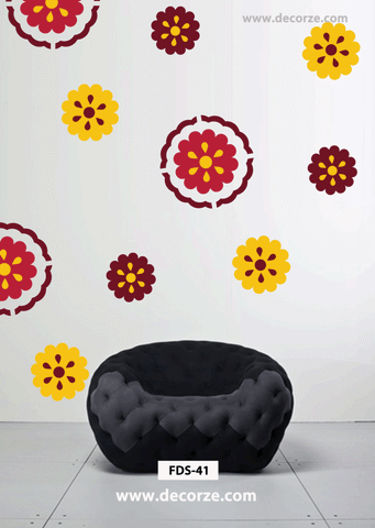 flower wall decals for girls room,FDS-41