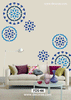 Wonderful  flower wall stencils,FDS-66 - Decorze