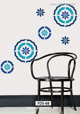 Modern wall design for wall stencils,FDS-68
