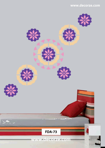 Flower designs for baby wall art,FDS-73