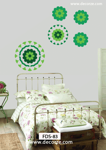 Stylish flower wall stencils,FDS-83
