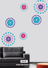 Modern flower design stencil
