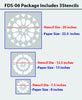 Flower decorative stencil ideas FDS-06 - Decorze