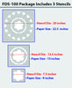 Wall paint stencil and flower stencil,FDS-100