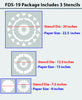 Decorative flower Stencils for wall, FDS-19 - Decorze