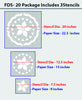 Flowers Stencil Design ,FDS-20 - Decorze