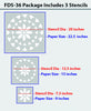 Decorating with stencils,FDS-36 - Decorze