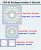 Flower pattern stencils,FDS-43 - Decorze