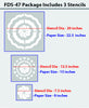 Beautiful flower decorative stencils,FDS-47 - Decorze