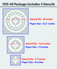 Flower stencils for wall in india,FDS-50 - Decorze