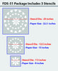 Decorative border stencils,FDS-51 - Decorze