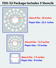 Flower wall decorative stencil,FDS-52 - Decorze