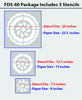 Flower wall stencil ideas,FDS-60 - Decorze