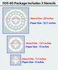 Amazing flower wall stencils for wall ,FDS-65 - Decorze