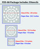 Wonderful  flower wall stencils,FDS-66 - Decorze