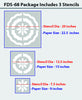 Modern wall design for wall stencils,FDS-68 - Decorze