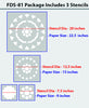 Beautiful flower stencil for girls room,FDS-81 - Decorze