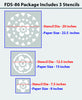 Wall covered with a flower stencil painting,FDS-86