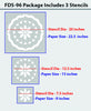 Flower decorative stencils for bedroom,FDS-96