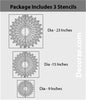 Flower wall stencils and wall product, FS-03 - Decorze