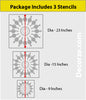 Flower wall stencils online shop, FS-11 - Decorze