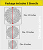 Flower pattern for stencilling & decorative painting,  FS-18 - Decorze
