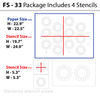 Size image for flower stencil