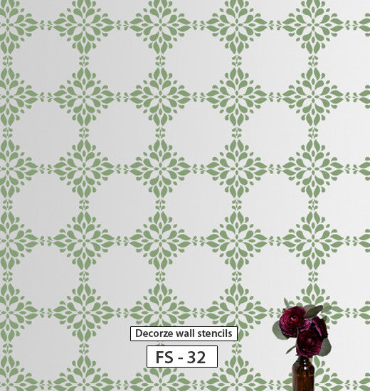 Homemade DIY flower pattern stencil, FS-32
