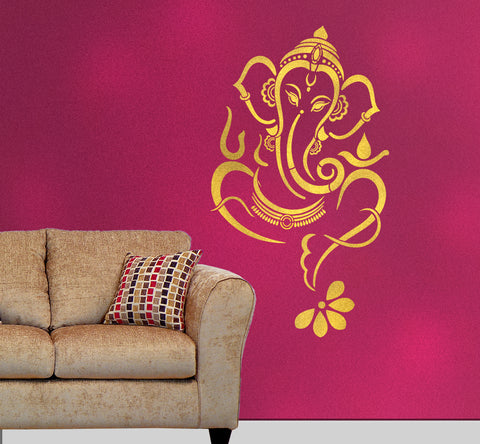 Ganesha Wall Art Stencil | Ganesha Wall painting | Vinayaka Wall painting | Ganesha Wall Painting Designs - G-05