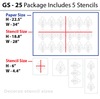 Size image for geometric stencil