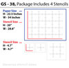 Wall decor ideas for Geometric stencil, GS-38