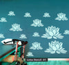 Customize Lotus Stencil Design