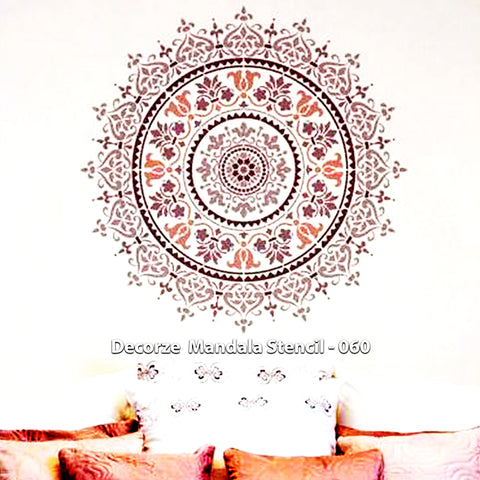 Mandala Stencil for Painting - Largest Mandala Stencils - Reusable Mandala Wall Stencils - Extra Large Stencil for Painting Floor 44