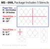 Size images for moroccan stencil