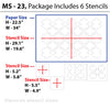 Reusable moroccan  wall stencil design, MS-23