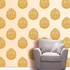 Flower Floral Motif Stencil design for living room wall Painting ideas, MWS-19