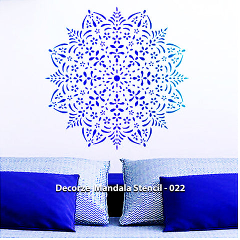 Mandala Art Stencils | Coloured Mandala Pattern | DIY | Decorze Mandala Stencils 022