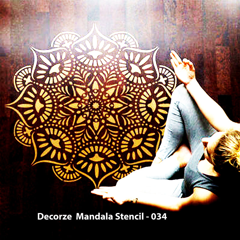 Mandala Art Stencils | Prosperity Mandala Stencil | Decorze Mandala Stencils 034