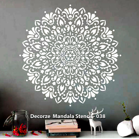 Mandala Stencil for Painting - Largest Mandala Stencils - Reusable Mandala Wall Stencils - Extra Large Stencil for Painting Floor 44