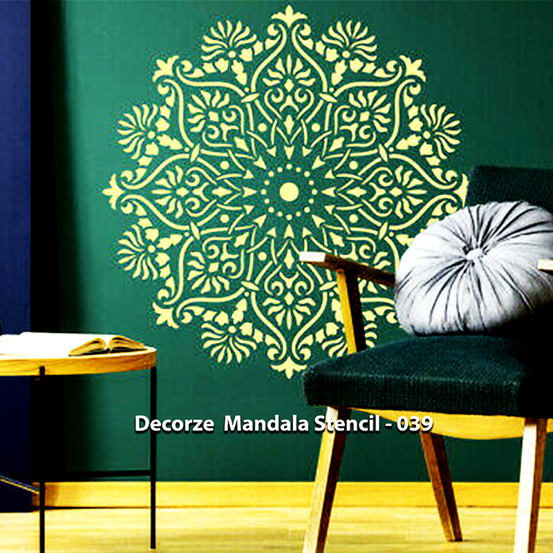 Mandala Art Stencils | home decor, wall decor, furniture painting, washable, reusable, flexible, art stencils |  Decorze Mandala Stencils 39