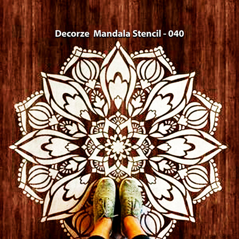 Mandala Stencil | Prosperity Mandala Wall Stencil | Decorze Mandala Stencils 040