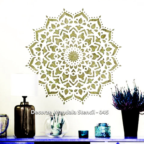 Mandala Art Stencil | DIY | Decorze Mandala Stencils 045