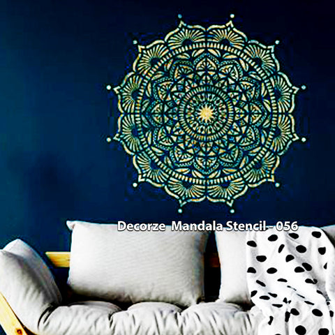 Mandala Art Stencil | Simple Mandala art | Decorze Mandala Stencil 056