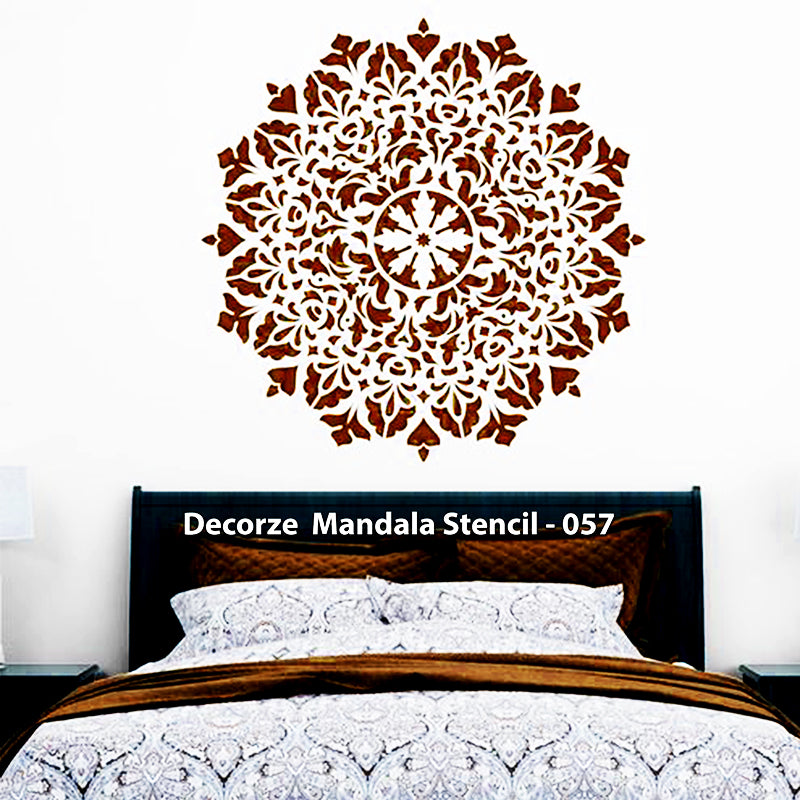 Mandala Art Stencil | Simple wall painting | Decorze Mandala Stencil 057