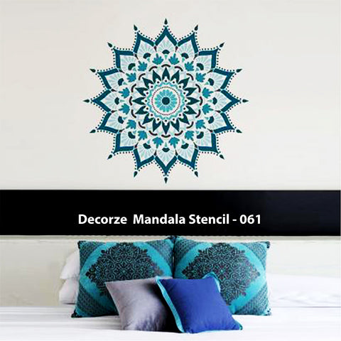 Mandala Art Stencil | Colourful Mandala Art  | Decorze Mandala Stencil 061