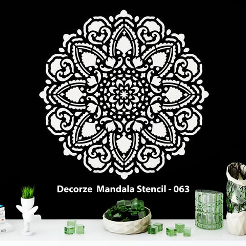 Mandala Art Stencil |Unique Mandala Art | Decorze Mandala Stencil 063