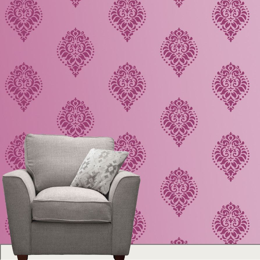 Indian Paisley/Motif Stencil, MWS-30 | Reusable Wall painting Stencils