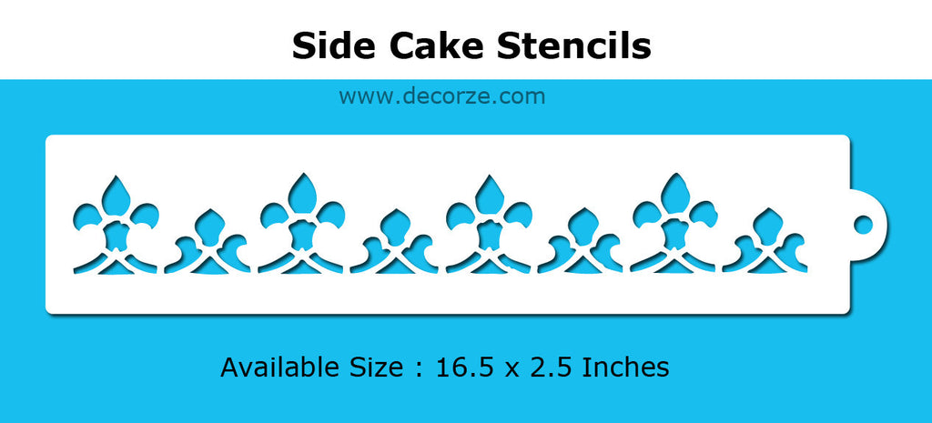 Birthday cake stencil design Ideas, CDS- 04 - Decorze