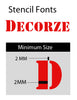 Letter Stencils  - Customize - Decorze
