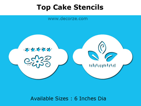 Tips for decorate a cake with stencils designs, CDT - 15